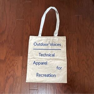 Outdoor Voices Canvas Tote Brand New Without Tags!